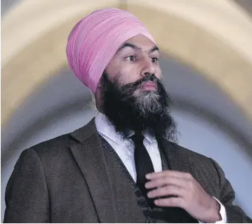  ?? JUSTIN TANG / THE CANADIAN PRESS ?? In winning the NDP leadership, Jagmeet Singh proved his ability to draw a crowd, raise money, marshal volunteers and get his supporters to cast ballots. But as a federal leader, he’s inexperien­ced and admits he’s still learning.