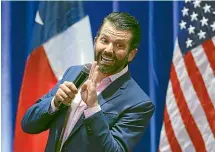  ?? AP ?? Donald Trump Jr has tweeted the name of a man he says is the whistleblo­wer who persuaded the Democrats to launch an impeachmen­t inquiry.