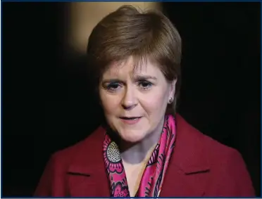  ??  ?? Nicola Sturgeon’s party will vet hopefuls for the Euro elections in the next few weeks
