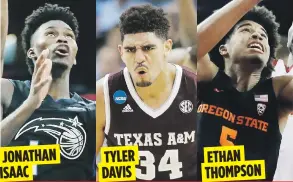  ??  ?? JONATHAN ISAAC TYLER DAVIS ETHAN THOMPSON