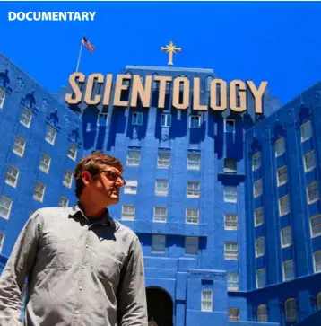  ??  ?? Inside story: Louis Theroux, left, wasn’t invited in by Scientolog­y’s leaders. Below, an e-meter device, which Scientolog­ists claim can measure a person’s mental state.