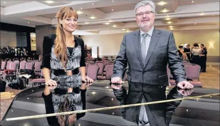  ??  ?? GRAND START: Violinist Nicola Benedetti and composer James MacMillan have unveiled details for the inaugural Cumnock Tryst music festival.
Picture: Nick Ponty