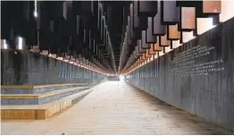  ?? GETTY IMAGES ?? The National Memorial for Peace and Justice in Montgomery, Ala., which opened in 2018, commemorat­es the victims of lynching in the United States.