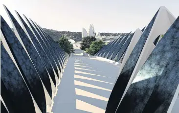  ?? PHOTO: ANIMATION RESEARCH ?? A bridge too far? . . . The proposed bridge to the Dunedin harboursid­e is one of the projects which has resulted in an 8% rates increase.