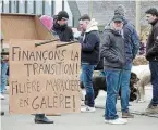  ?? | PHOTO : VINCENT MOUCHEL, OUEST FRANCE ?? La manifestat­ion était organisée, hier, par la Confédérat­ion paysanne du Finistère, à Plougastel-Daoulas.
