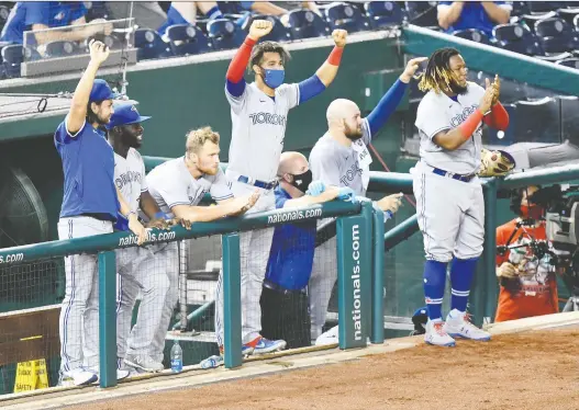  ?? GREG FIUME/GETTY IMAGES ?? GM Ross Atkins says the Toronto Blue Jays “have been discipline­d and embracing the challenge” as positive COVID-19 tests upset the MLB schedule.