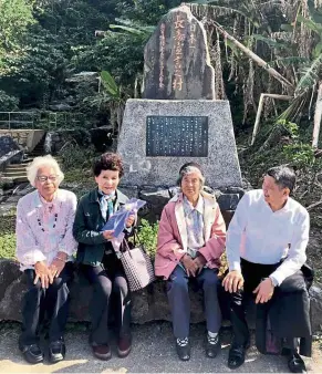  ??  ?? The writer (right) with folks from Ogimi Village, the world-famous Longevity Village in Okinawa.