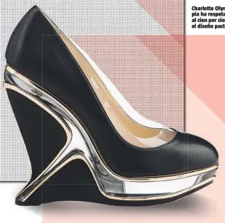  ??  ?? Charlotte Olympia ha respetado al cien por cien el diseño pactado