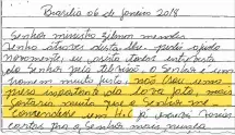  ??  ?? Trecho. Carta de Rosa Maria para o ministro Gilmar Mendes