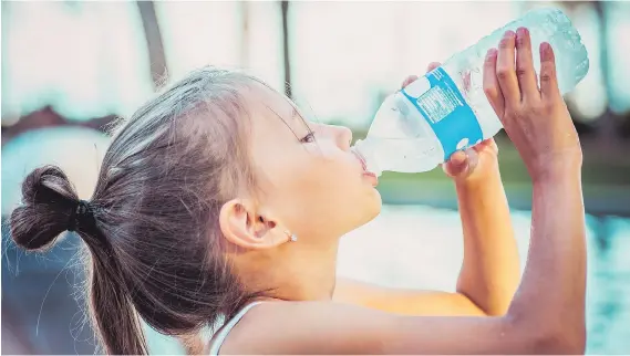  ?? PHOTOS: GETTY IMAGES/ISTOCKPHOT­O ?? Water is the drink of choice for kids and teenagers. Parents should model good behaviour and drink water regularly to support their own good health.