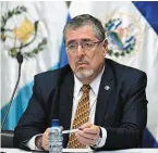  ?? | PHOTO : AFP ?? Le président du Guatemala, Bernardo Arévalo.