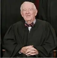  ?? MARK WILSON/GETTY IMAGES ?? Retired U.S. Supreme Court justice John Paul Stevens compared innocent Guantanamo prisoners to interned Japanese-Americans during the Second World War.