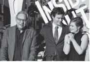  ?? PHOTO BY DAN STEINBERG/INVISION/AP ?? Lewis Black, from left, Bill Hader and Amy Poehler attend the Los Angeles premiere of “Inside Out” at the El Capitan Theatre in Los Angeles. Black did the voiceover for Anger in the Disney-Pixar animated feature in 2015.