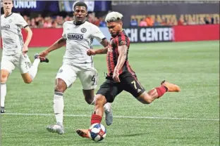  ?? AP - John Bazemore, file ?? Atlanta United star Josef Martinez missed most of the 2020 season after suffering a knee injury.