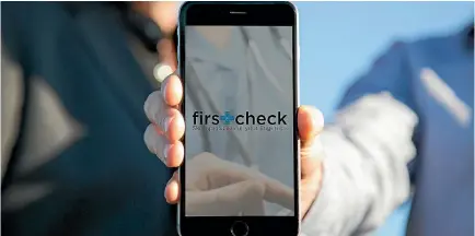  ??  ?? Firstcheck is a new app designed to detect skin cancers.