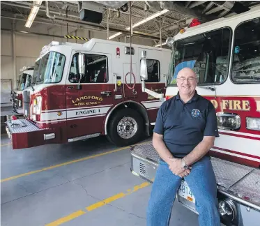  ?? DARREN STONE, TIMES COLONIST ?? Bob Beckett retired as Langford’s fire chief last June, but retirement hasn’t stopped him from continuing to try to make the world a better place, writes Charla Huber.