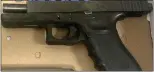  ?? COURTESY PHOTO ?? The Glock 17 recovered by Darby police.