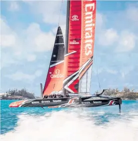  ??  ?? Team New Zealand could be in line to crack the 50-knot top-end speed barrier off Bermuda but it won’t be easy, warns skipper Glenn Ashby.