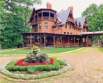  ?? The Mark Twain House & Museum/Journal Inquirer ?? A file photo of the Mark Twain House & Museum in Hartford, Connecticu­t. In Redding, the historic Stormfield property, where the author and humorist spent his final few years, has a new owner.