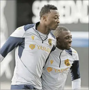  ?? Zubieta. FOTO: UNCITI ?? Sadiq Umar y Hamari Traoré, que fueron convocados para la Copa África, en