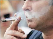  ?? SEAN GALLUP / GETTY IMAGES ?? Smoking pot can cause a man’s sperm to start “swimming in circles,” affecting male fertility, recent research shows.