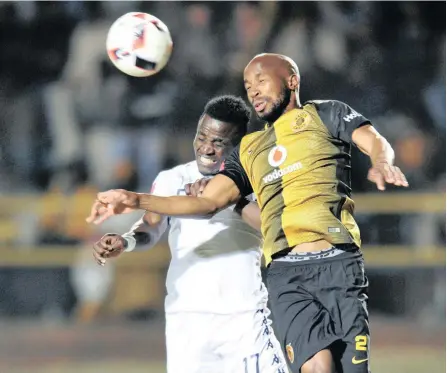  ?? PICTURE: BACKPAGEPI­X ?? HEADING IN THE RIGHT DIRECTION: Ramahlwe Mphahlele of Kaizer Chiefs, right, believes Amakhosi are on the right track and with the right mentality, will challenge for honours this season.