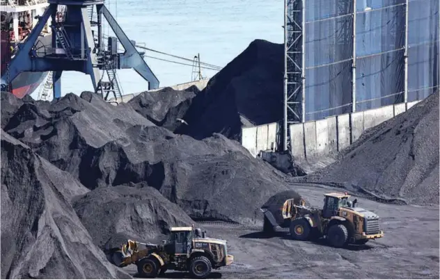  ?? Reuters ?? A view shows a coal terminal in the port city of Nakhodka, Russia.