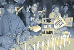  ?? RAJ K. RAJ/HT ?? In 2013, Section 326A and B of the IPC (acid attack) and Section 376D IPC (gang rape) provided for a fine for medical expenses and rehabilita­tion of victims