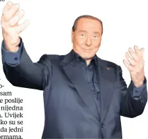  ??  ?? SILVIO BERLUSCONI Želi predizborn­u koaliciju sa Salvinijem