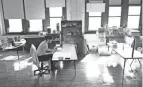  ?? MATT ROURKE/AP FILE ?? Teacher Laura Bonanni prepares her classroom for in-person learning at Nebinger Elementary School in Philadelph­ia.