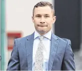  ?? PHOTO: STEPHEN DAVISON ?? Action: Former world champion Carl Frampton arrives at Belfast High Court for his case against Barry McGuigan yesterday.