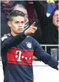  ?? DANIEL ROLAND/AFP PHOTO ?? KANS PELAPIS: James Rodriguez setelah membobol gawang Mainz 05 Sabtu lalu (3/2).