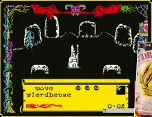  ??  ?? » [ZX Spectrum] Despite accusation­s of similarity to its predecesso­r, Dragontorc actually contains new graphics, including this atmospheri­c take on Stonehenge.