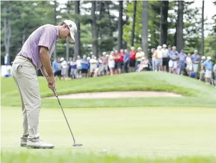  ?? GETTY IMAGES FILES ?? Hank Lebioda posted a record-setting eight-shot victory last month at the Mackenzie Investment­s Open at Club de Golf Les Quatre Domaines in Mirabel, Que.