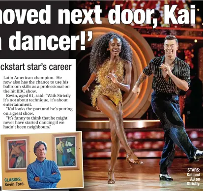  ?? ?? CLASSES: Kevin Ford.
STARS: Kai and AJ on Strictly.