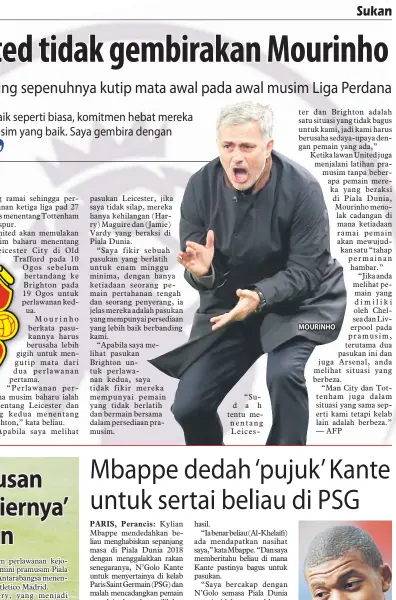  ??  ?? MOURINHO