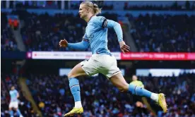  ?? Matt West/Shuttersto­ck ?? Erling Haaland has scored 25 league goals this season for Manchester City. Photograph: