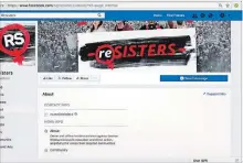  ?? ATLANTIC COUNCIL/DIGITAL FORENSI
NYT ?? Facebook says this Facebook political page called Resisters was a tool in a co-ordinated political influence operation ahead of the midterms.