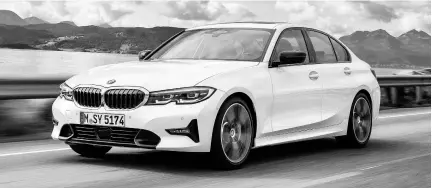  ?? AP ?? This undated photo provided by BMW shows the 2019 BMW 3 Series, the latest generation of the storied car.
