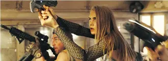  ?? STX FILMS/EUROPACORP ?? Cara Delevingne, right, stars in Valerian and the City of a Thousand Planets.