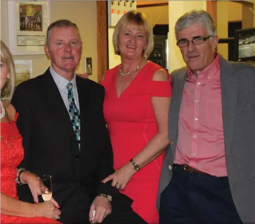 ??  ?? Eddie and Mariea Huston, Declan and Geraldine Smyth and Michael Bowden at the Captain’s Dinner at Laytown & Bettystown Golf Club.