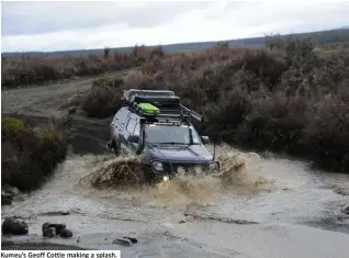  ??  ?? Kumeu’s Geoff Cottle making a splash.