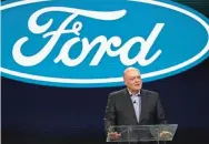  ??  ?? Ford President and CEO Jim Hackett said in a memo that the fourth wave of the company’s restructur­ing will start Tuesday, with the majority of cuts being finished by Friday. CARLOS OSORIO/AP