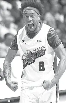  ?? (RAPPLER.COM) ?? NGANGA! Nabantog si Alaska Aces forward Calvin Abueva sa iyang kinaiya nga “palagot sa kontra” apan dihang gitaktak sa Brgy. Ginebra Gin Kings ang Aces sa quarter-finals sa miaging gabii, ang mga sumosunod sa Ginebra nakabawos pinaagi sa pagsinggit sa ilang sungog nga “Calvin, nganga!”