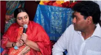  ?? PTI ?? Jayalalith­aa’s niece Deepa Jayakumar with her husband addessing the press conferance at her residence in Chennai on Tuesday. —