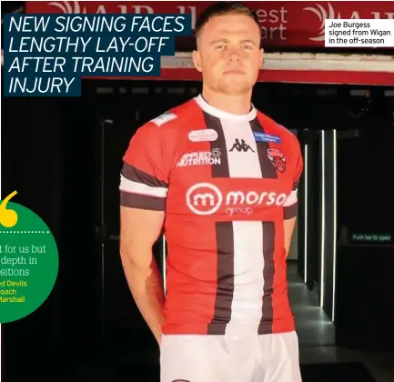  ??  ?? Joe Burgess signed from Wigan in the off-season