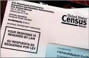  ?? ASSOCIATED PRESS ?? THIS MARCH 23, 2018, file photo shows an envelope containing a 2018 census letter mailed to a U.S. resident as part of the nation’s only test run of the 2020 Census.