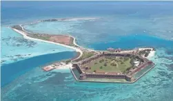  ?? FILE/AP ?? Fort Jefferson was built to protect one of the most strategic deepwater anchorages in North America, according to the National Park Service.