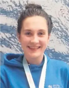  ??  ?? ■ Loughborou­gh Town Swimming Club’s Mia Larke won four gold medals at the Sheffield City open meet.