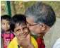  ?? PTI ?? Nobel Peace Laureate Kailash Satyarthi interactin­g with kids during an event at Bal Bhavan, in Bengaluru on Saturday. —